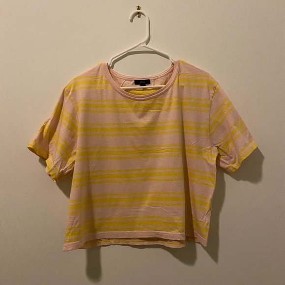 J. Crew Oversized Comfy Striped T-Shirt Medium - Picture 3 of 5